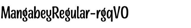 MangabeyRegular-rgqVO.otf Font conversion image