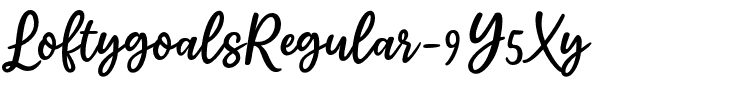 LoftygoalsRegular-9Y5Xy.otf Font conversion image