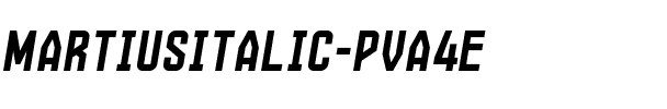 MartiusItalic-PVA4E.ttf Font conversion image
