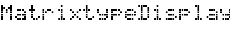 MatrixtypeDisplay-9MyE5.ttf Font conversion image