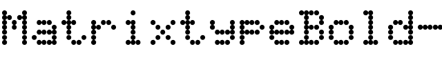MatrixtypeBold-yYyB5.ttf Font conversion image