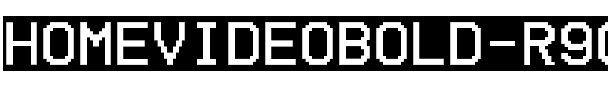 HomeVideoBold-R90Dv.ttf Font conversion image
