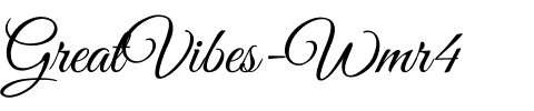 GreatVibes-Wmr4.ttf Font conversion image
