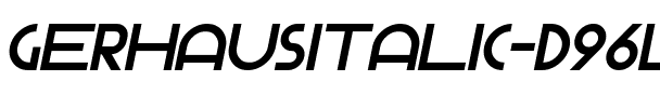 GerhausItalic-d96l7.ttf Font conversion image