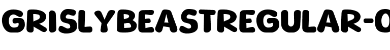 GrislyBeastRegular-0W9rG.ttf Font conversion image