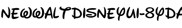 NewWaltDisneyUi-8YdA.ttf Font conversion image