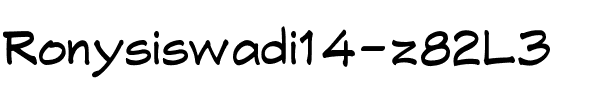 Ronysiswadi14-z82L3.ttf Font conversion image