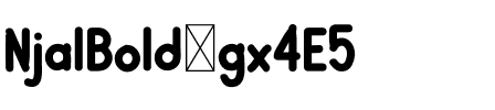 NjalBold-gx4E5.otf Font conversion image