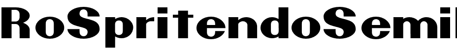RoSpritendoSemiboldBeta-vmVwZ.otf Font conversion image