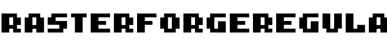 RasterForgeRegular-JpBgm.ttf Font conversion image