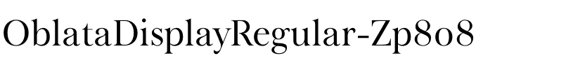 OblataDisplayRegular-Zp8o8.otf Font conversion image