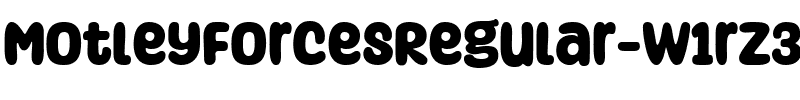 MotleyForcesRegular-w1rZ3.ttf Font conversion image