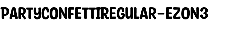 PartyConfettiRegular-eZOn3.ttf Font conversion image