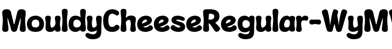 MouldyCheeseRegular-WyMWG.ttf Font conversion image