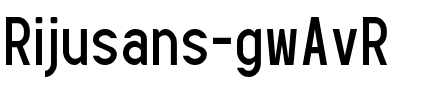 Rijusans-gwAvR.ttf