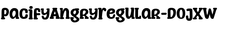 PacifyAngryRegular-DOjXW.ttf Font conversion image